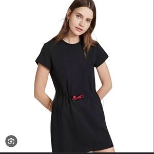 Terez Black Mini Dress with Red Detail